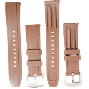 Cinturino in silicone 22 mm marrone